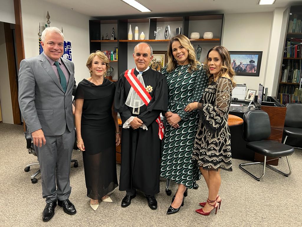 A presidente e a corregedora do TRT-5, com o presidente da Amatra5, o ministro Cláudio Brandão e a juíza Marília Sacramento