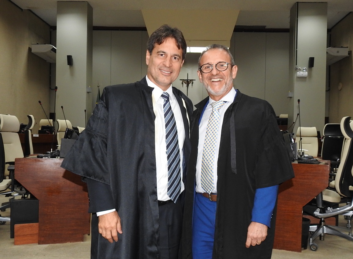 O juiz Guilherme Nora e o desembargador Jéferson Muricy, presidente do TRT-5