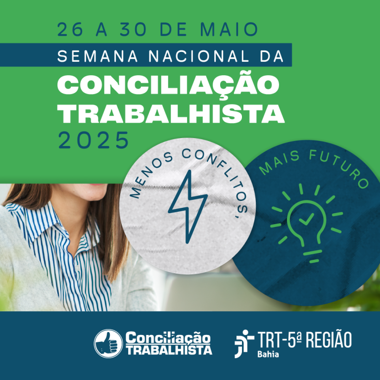 Banner da Semana Nacional da Conciliação 2025